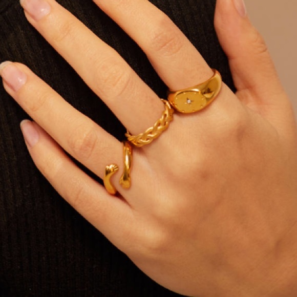 🤗 Gold plated hug ring - Picture 6 of 6